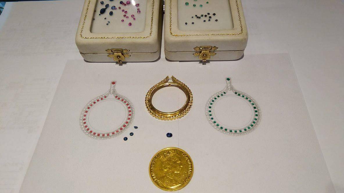 エリザベス女王1/2oz純金コイン ペンダント加工 | 香川丸亀・宝石のマツダ | 宝石の修理・リフォーム・オーダージュエリー専門店